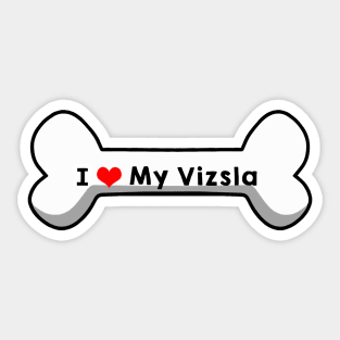 I Love My Vizsla Sticker